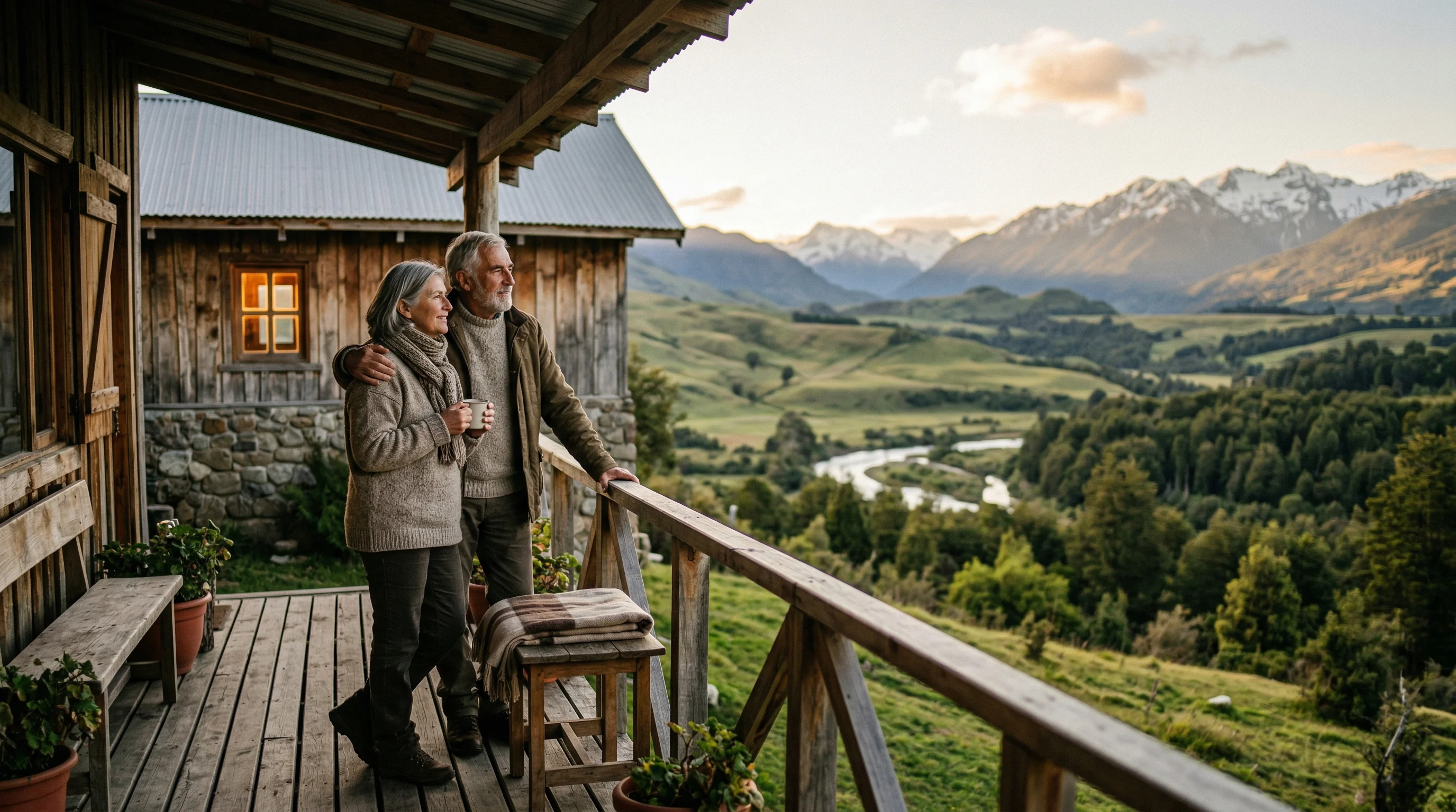 Chilean Patagonia estate with mountains, illustrating inheritance tax planning for property owners